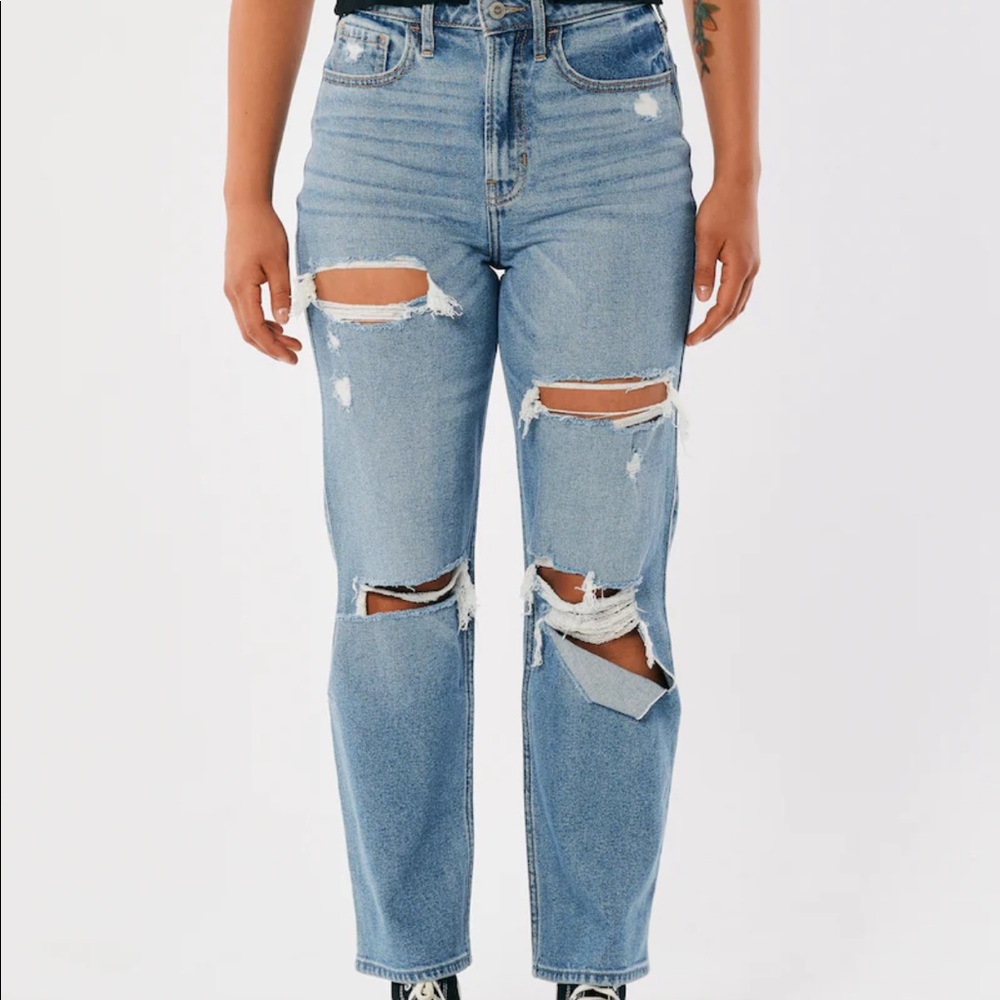 Medium Wash Vintage Ankle Straight Jeans